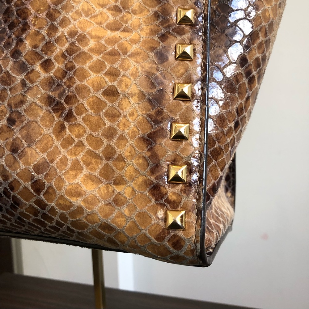 Michael Kors Selma Stud Sand Python Bag Missing S… - image 5